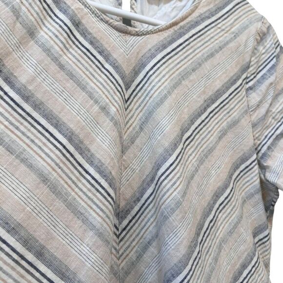 Altar'd State Babydoll Dress Women's Size Small Striped Cream and White - Picture 5 of 11